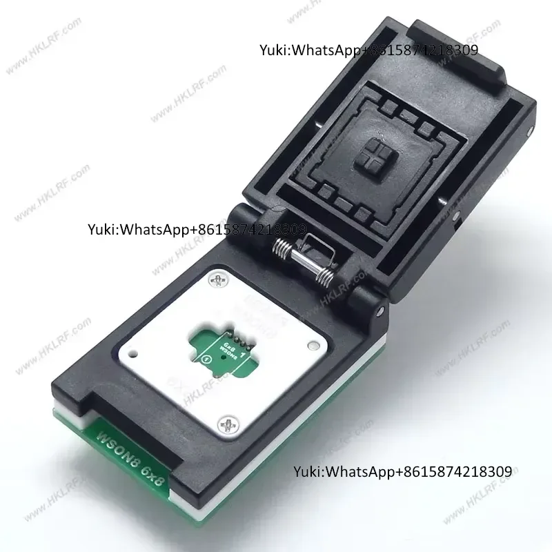 New Arrival XGecu QFN8 WSON8 DFN8 8*6 Adapter for SPI NAND nor Flash MLF8 MLP8 SON8 with High-end Spring Probe