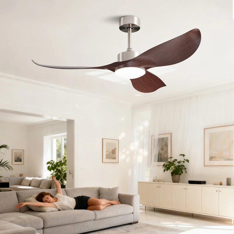 42/52 Inch Inverter Ceiling Fan 3 ABS Blades 6 Speed Adjustable Ideal Home Ventilator for Living Room and Bedroom