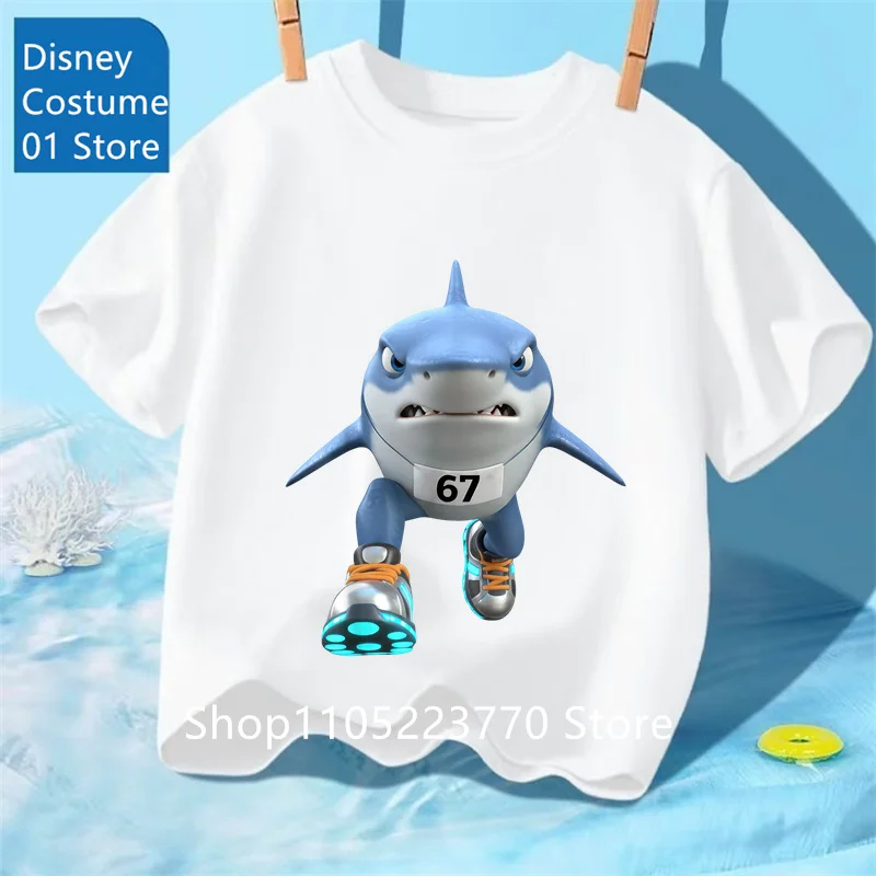 

Лидер продаж 67, детская футболка с боковым принтом и рисунком, удобная сетчатая дышащая футболка с круглым вырезом и короткими рукавами для мальчиков