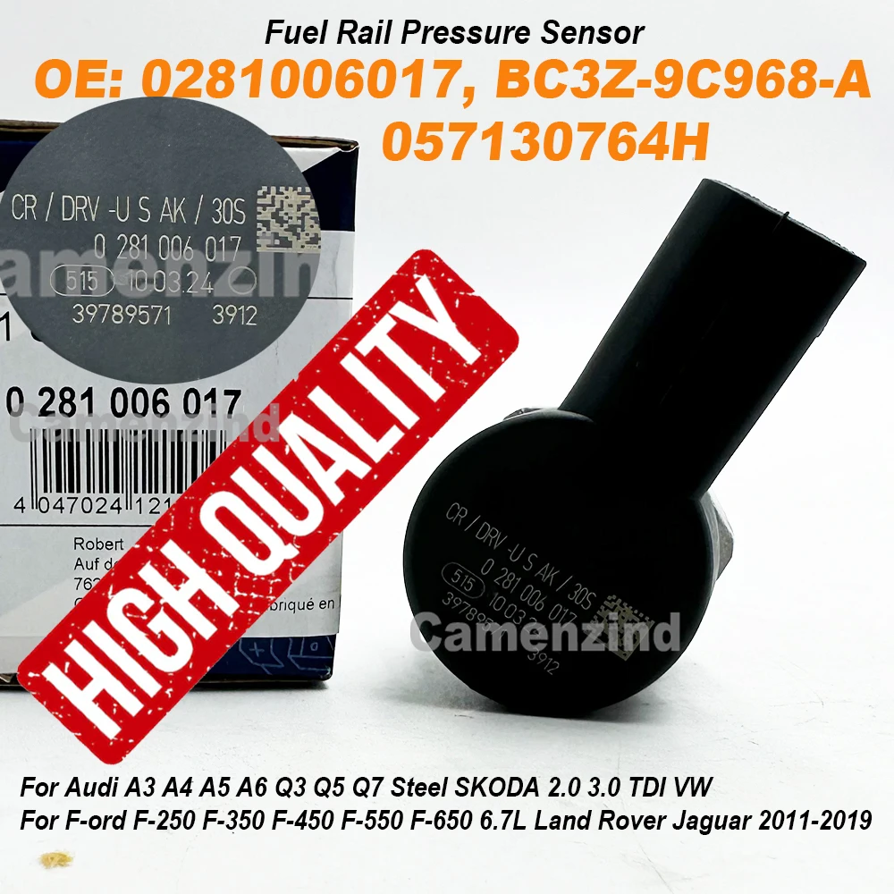 

НОВЫЙ 0281006017 057130764H 0281002859 Регулятор давления в топливной рампе для Audi A3 A4 A5 A6 Q3 Q5 Q7 Сталь SKODA 2,0 3,0 TDI VW