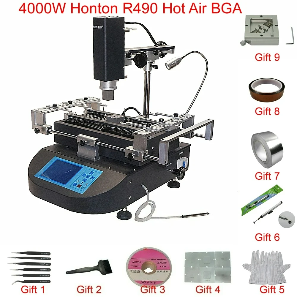 

Customizable Hot Air Solder Station 3 Zones Soldering Machine Rework Station Touch Screen for Mainboard