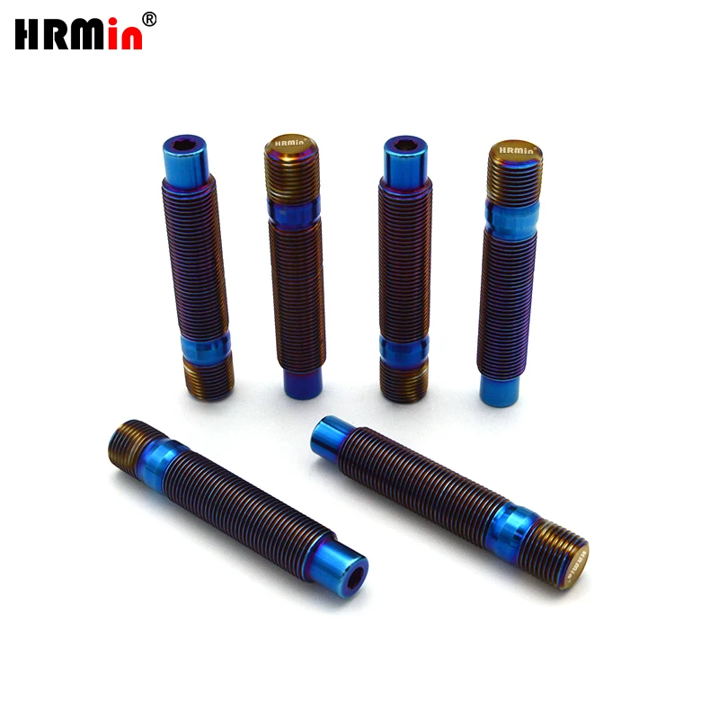 HRMin Gr5 titanium wheel stud M14x1.5x65-100mm for VW Ferrari, Porsche, Mercedes, Audi, Lamborghini, Bentley car