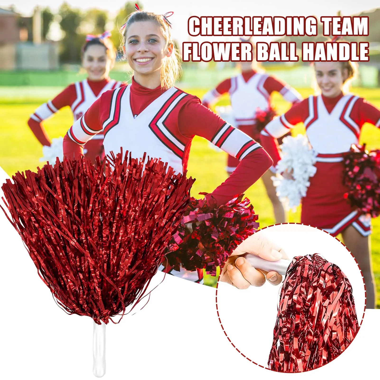 

Hot Sale Cheerleading Flower Ball Handle Hand Cranked Cheerleading Flower For Sports Games Music Fefestivals Encourage Props