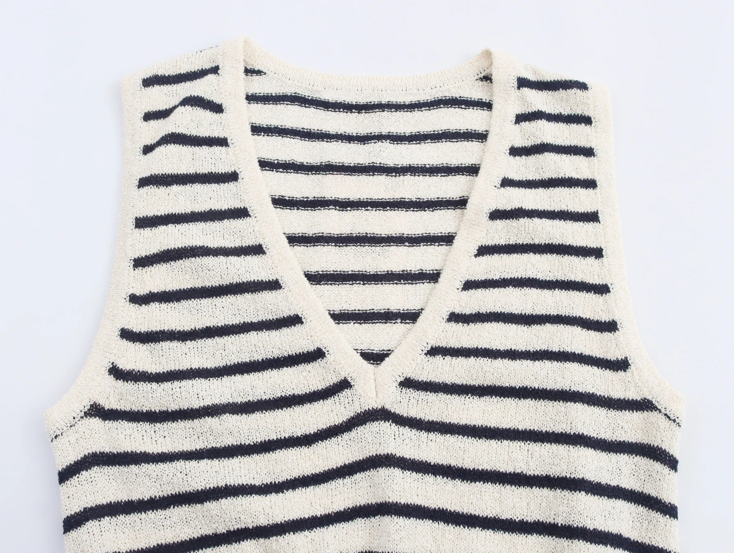 KONDALA Chic Striped Elegant Knit V-Neck Woman Dress Fashion 2025 Streetwear Knit Dress High Waist Casual Y2K Mujer Vestidos