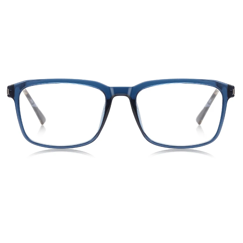 SZTZX موضة جديدة إطار مربع مكافحة الضوء الأزرق الرجال نظارات للقراءة الرجال النساء قصر النظر وصفة طبية بصرية نظارات مخصصة