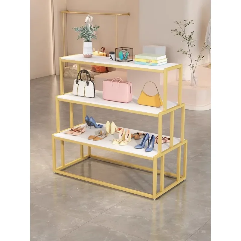 Shoe and bag shelves Shoe store display shelves Bag shelves Clothing store Nakajima double-sided flowing water platform Children