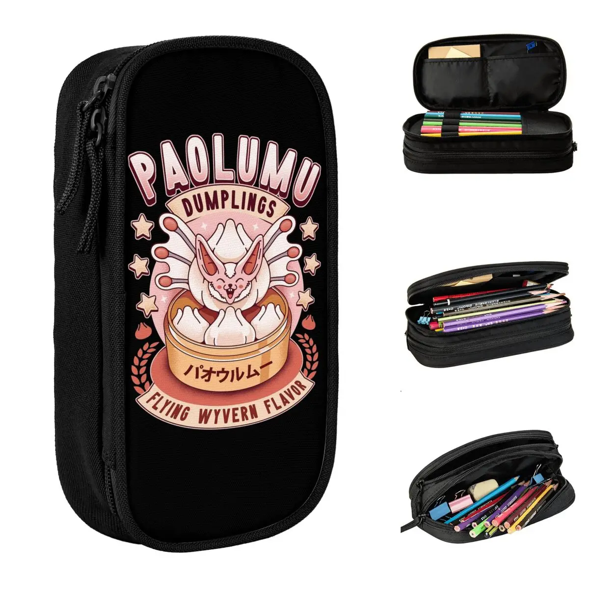 

Monster Hunter Paolumu Dumplings Pencil Cases Pencilcases Pen Holder for Girls Boys Bag Students School Gifts Stationery