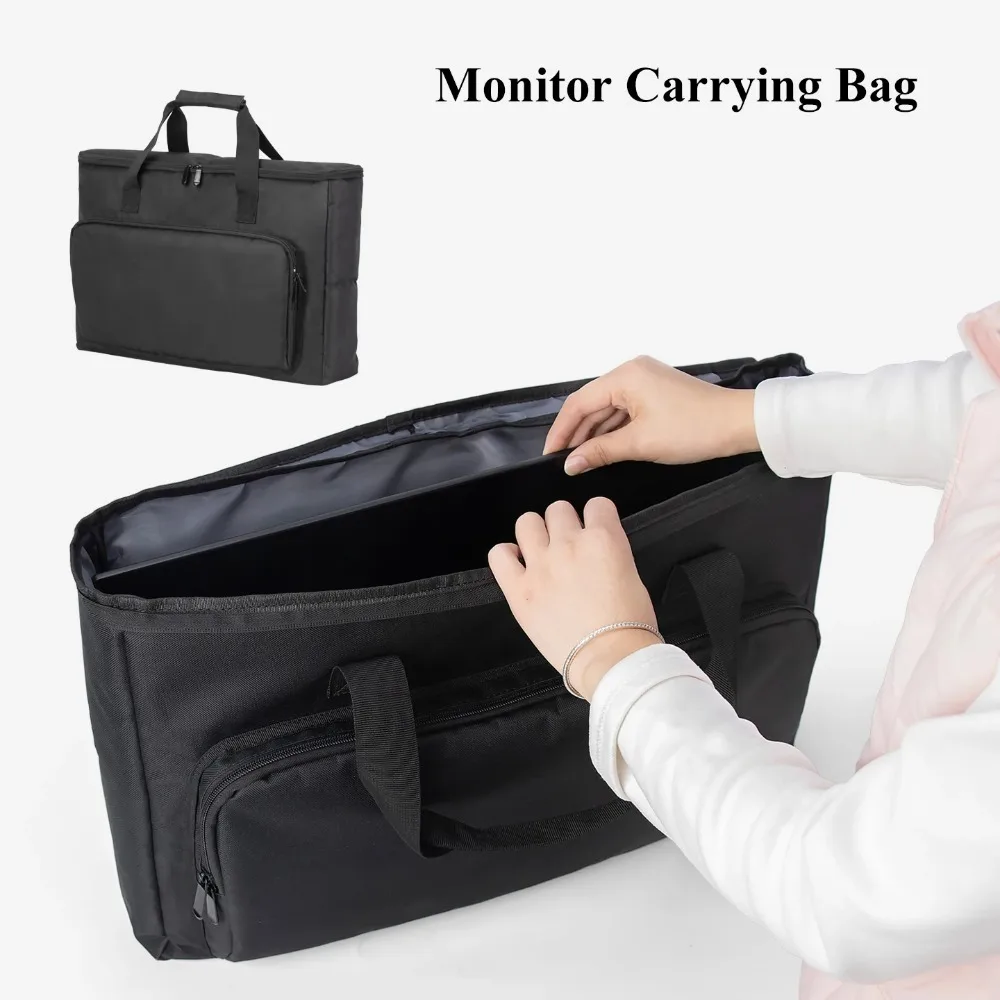 24/25/27/32 Inch Monitor Carrying Bag with Cushioning Foam Shockproof Full Protection Traveling Portable Computer Screen Bag