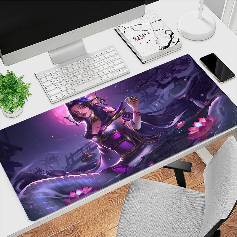 

League Of Legends Cassiopeia 900x400 Mouse Pad Laptop Anime Sexy Girl Keyboard Mousepad PC Gaming Accessories Desktop Mat Carpet