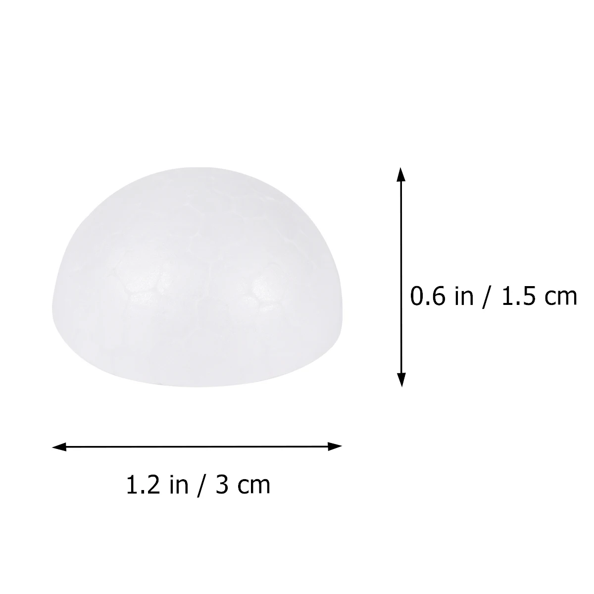 

50 Pcs Foam Accessories Craft Balls Half Artificial Flowers DIY naments Kids Semicircle Decorations Christmas Party Supplies
