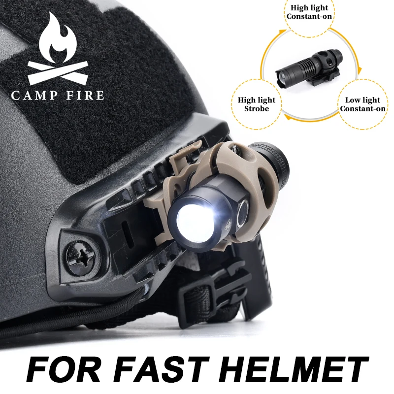 

WADSN Portable Mini Strobe LED Lamp BLACK TAN Adventure lighting for Airsoft Hunting Helmet Scout FAST Output Helmet Flashlight