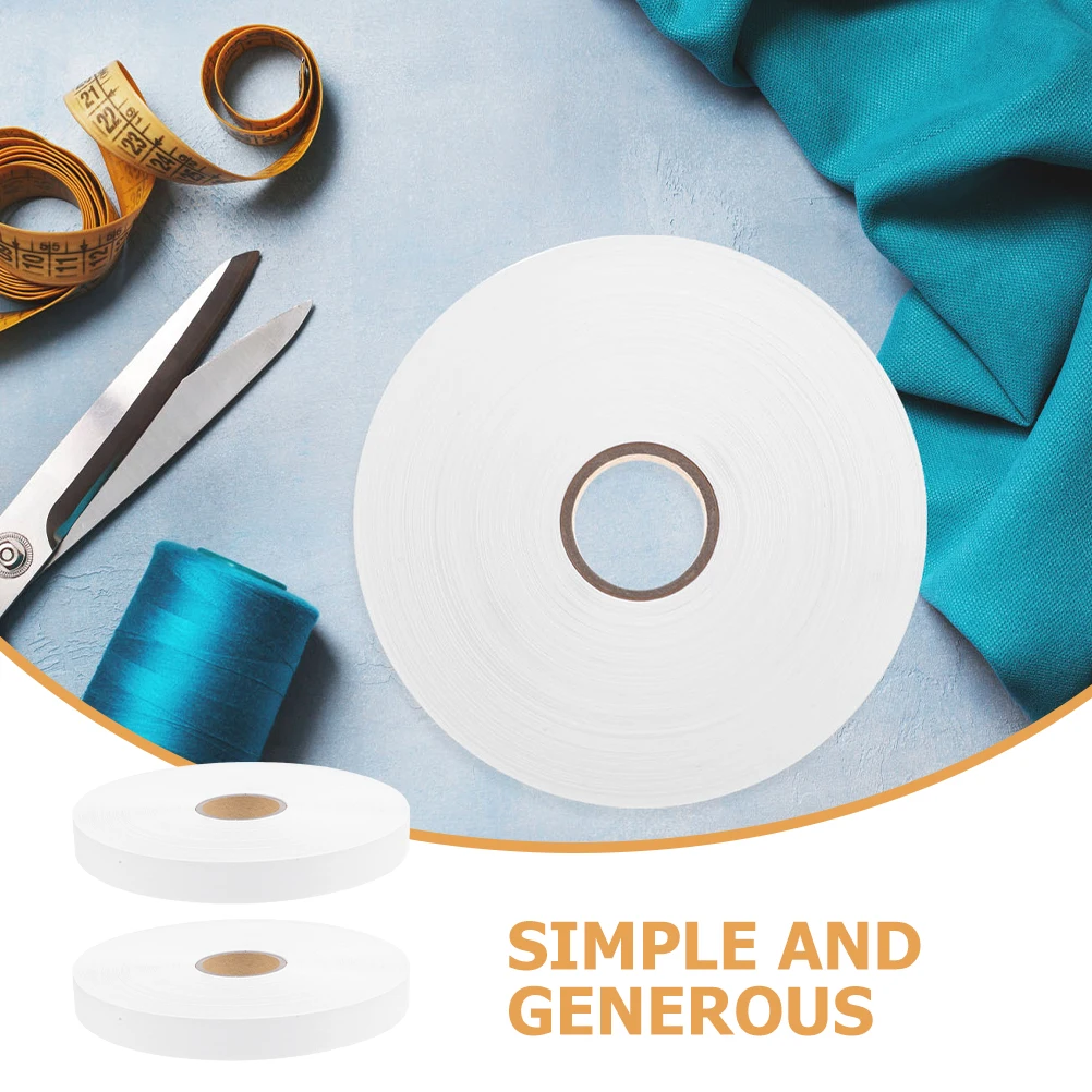 

2 Rolls Of Blank Clothing Tags Nylon Washing Label Printable Size Tags DIY Garment Labels Accessories