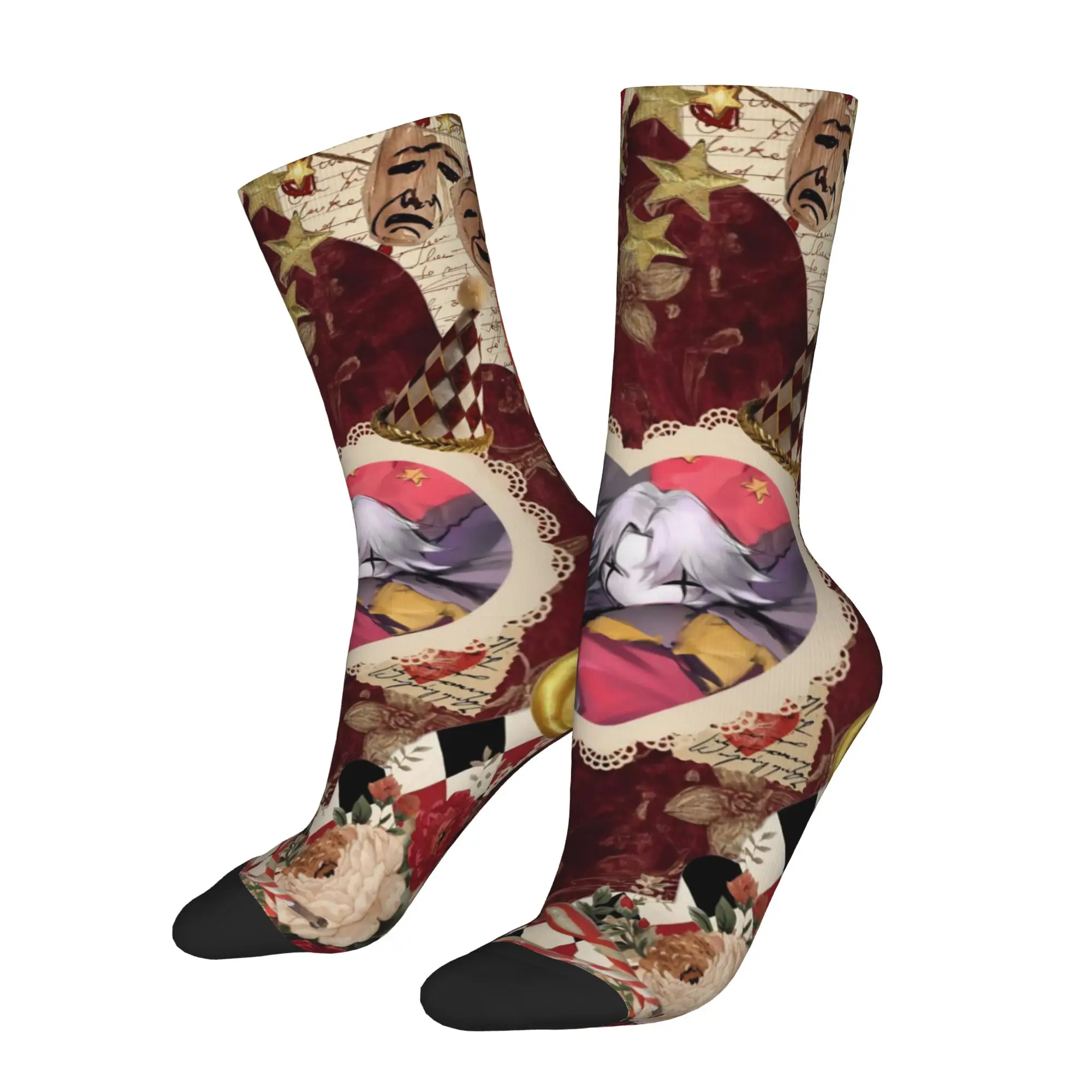 Autumn Winter Crazy Design Unisex The F-Freak Circus Socks  Non-slip Basketball Socks