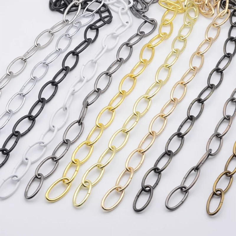 1M metal iron chain, buckle chain The button can be opened,You can control the length yourself