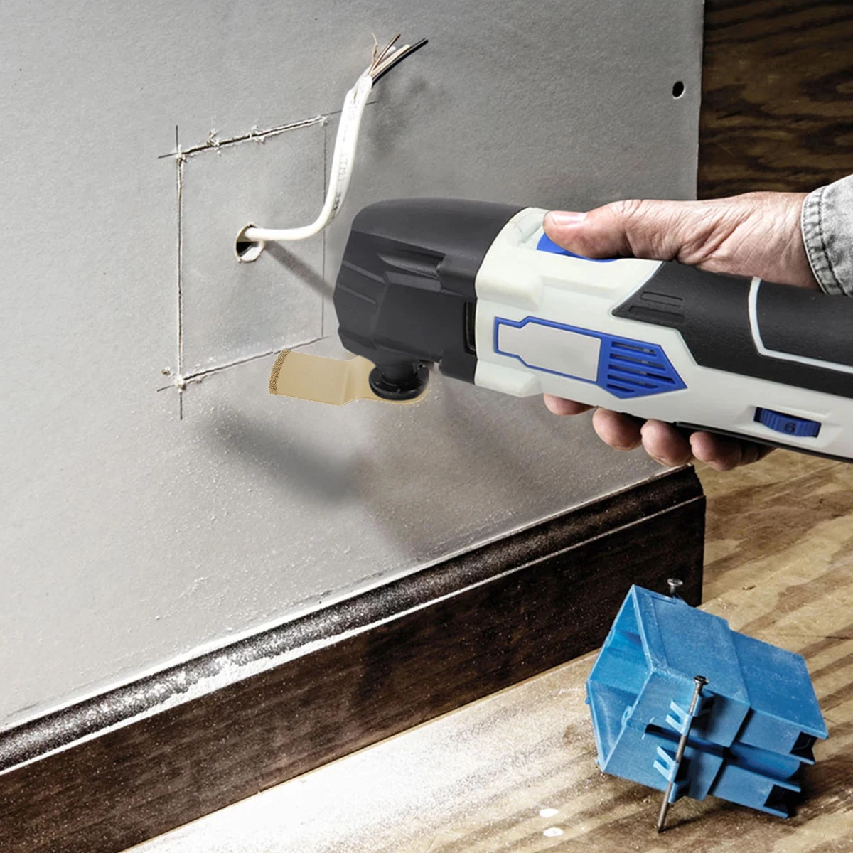 شفرات متذبذبة متعددة الأدوات ، فولاذ عالي الكربون ، شبه دائرية ، سريعة التحرير على شكل حرف E ، منحنية ، 3