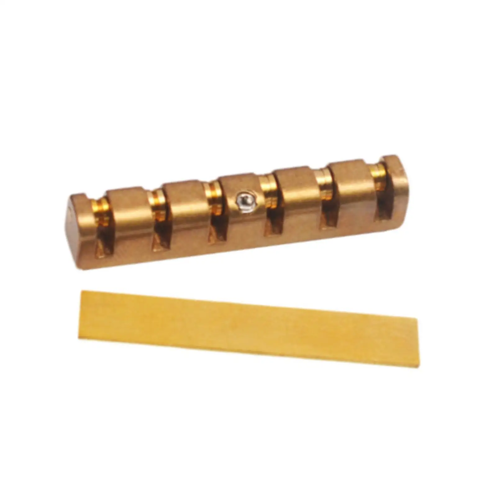 DIY Electric Brass Guitar Nut Bone Saddle Adjustable Bridge Nut for Bass Guitar Sound Improvement and Upgrade