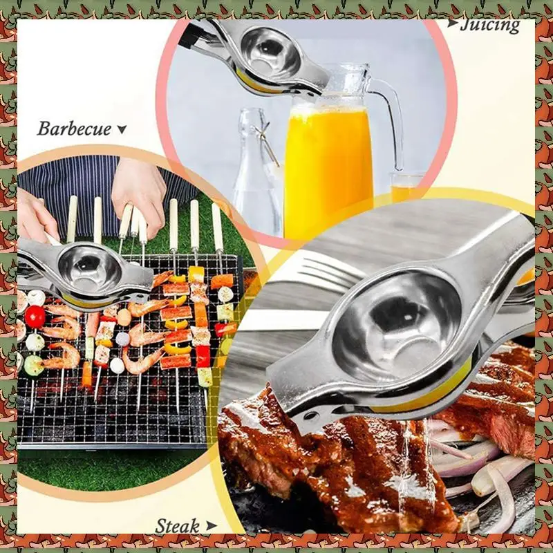 ABLQ 3X Lemon Squeezer - New Stainless Steel Manual Lemon Juicer, Lemon Lime Squeezer Press With High Strength