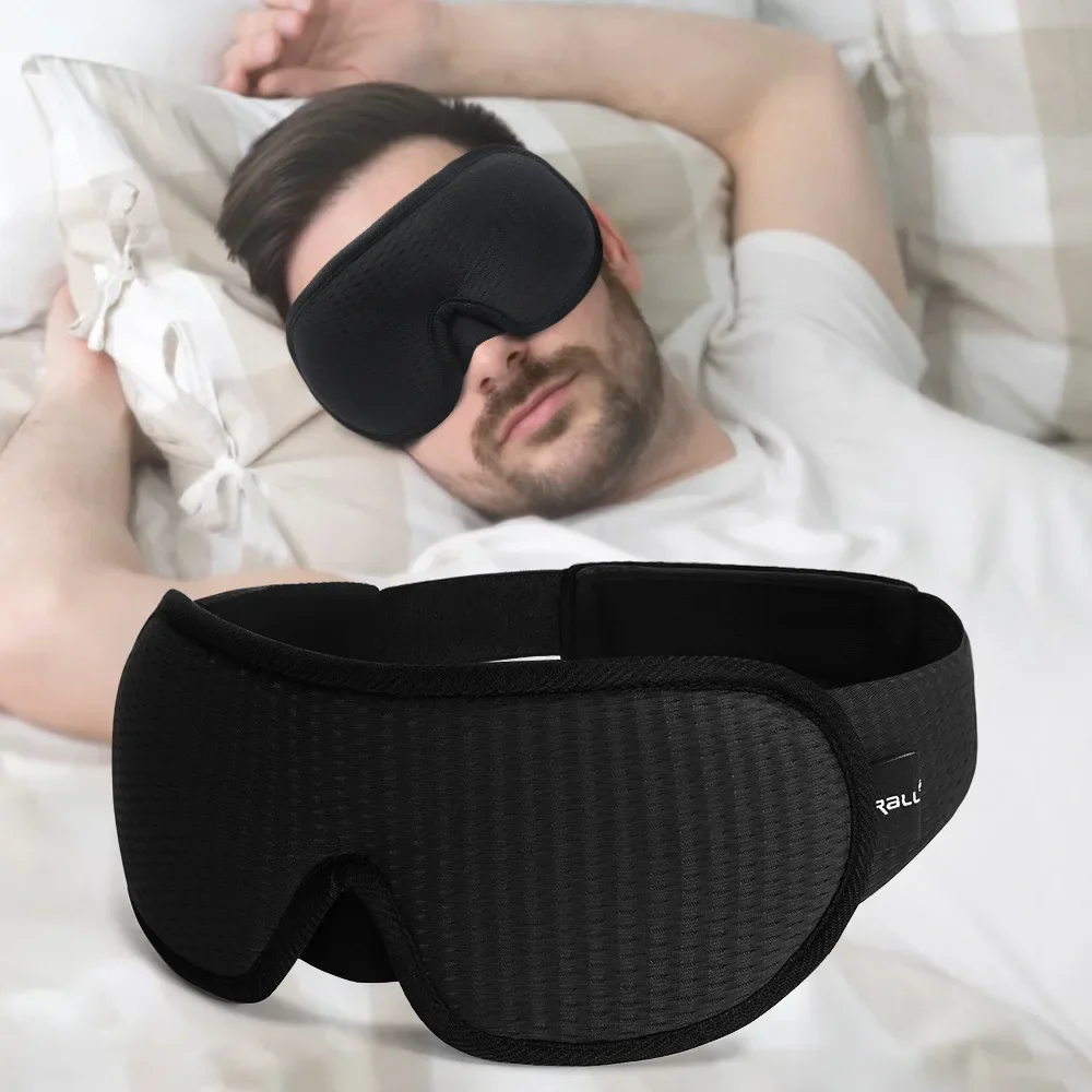 Máscara de dormir 3d bloquear luz máscara de sono para olhos macio dormir ajuda máscara de olho para viagens noite respirável slaapmasker