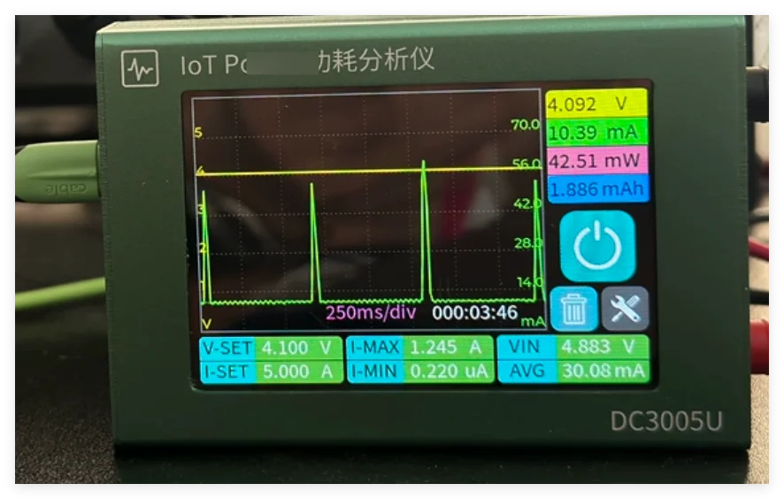 Mobile USB microampere low-power analysis tester, portable CNC power curve current debugging tool