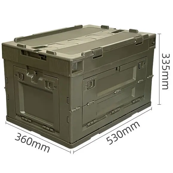 

2022 Fashion Style Camping Multifunctional Foldable Plastic Tote Storage Box with Custom logo Outdoor