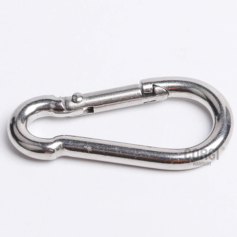 M4 M5 M6 M7 M8 M10 M11 M12 Stainless Steel 304 Keychain Carabiner 1-5pcs Small Clips Spring Snap Hook Climbing Carabiners Clips