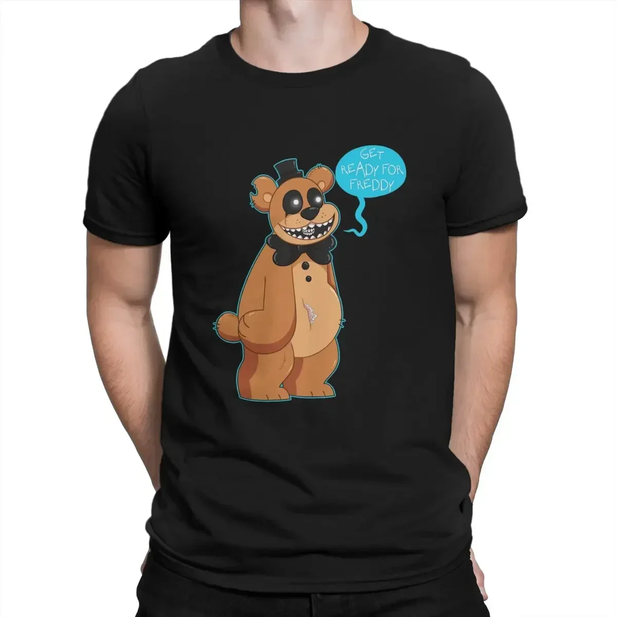 New fashion heavyweight Hot Sale vintage Ready For F-Freddys Hip Hop TShirt F-Fazbears Leisure T Shirt Newest Stuff For Adult