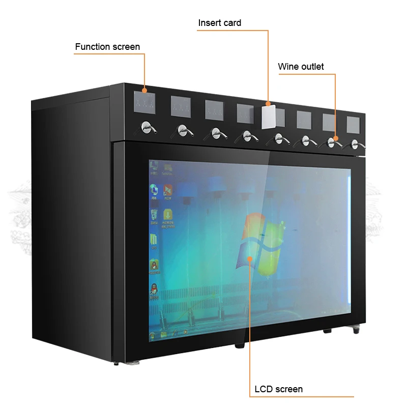 8 Bottles bar Cooler Electric Wine Dispenser Automatic Machine - view 6