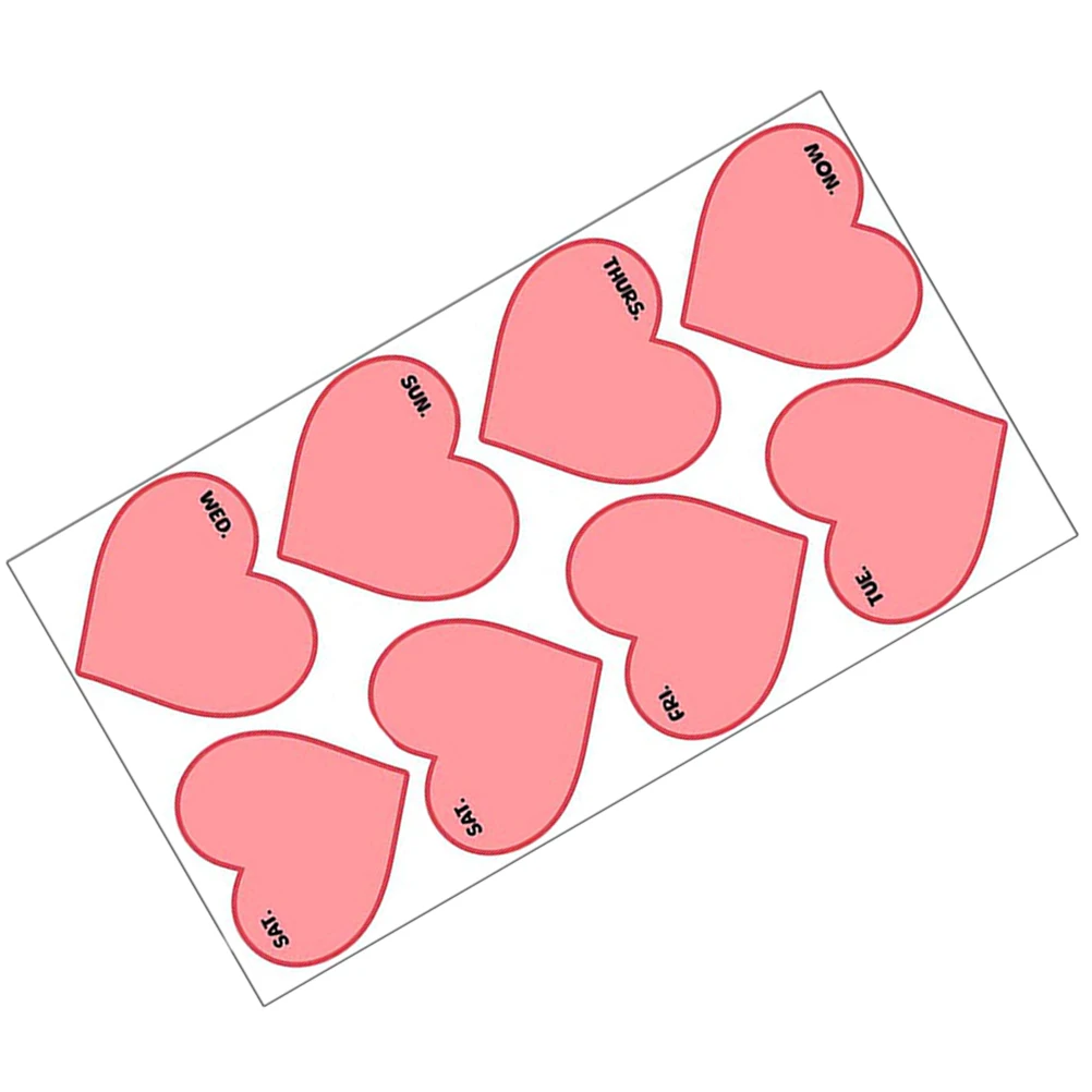 8 قطعة ملصق سبورة بيضاء أسبوعي قابل لإعادة الاستخدام وقابل للمسح منظم رسائل مذكرة متعدد الوظائف للمنزل والمكتب والفصول الدراسية والمسح الجاف #1