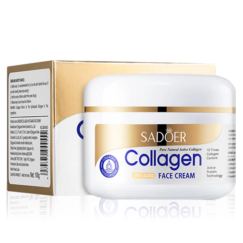 SADOER collagène crème pour le visage sknicare hydratant raffermissant crèmes pour le visage crème facicale beauté visage produits de soins de la peau