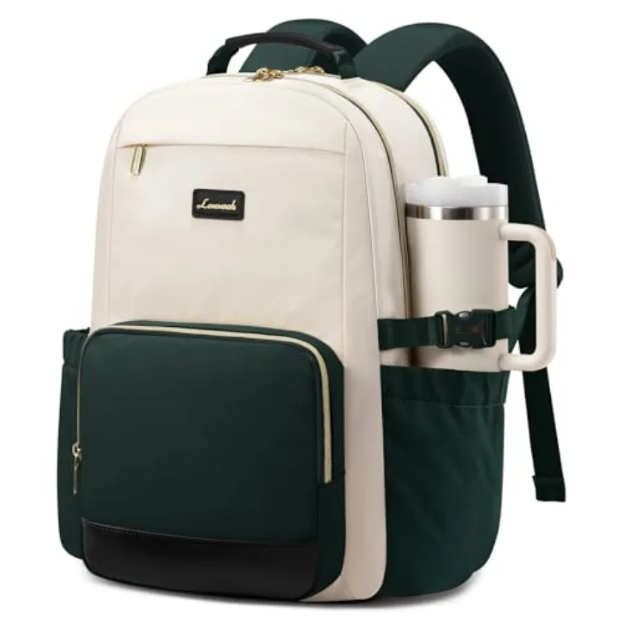 

Laptop Backpack for Women with Pouch Pocket for Large Capacity Cup, Teacher Nurse College Work Backpack Purse, Waterproof Lapto