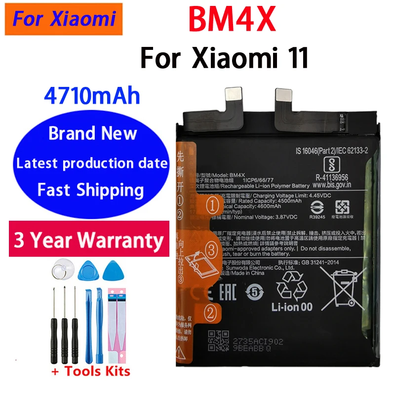 100% Original BM55 BM59 BM58 Battery For Xiaomi Mi 8 9 10 11 11i 11T Ultra SE Lite Mi Poco F3 Redmi K40 Pro Mix 4 5G Batteries
