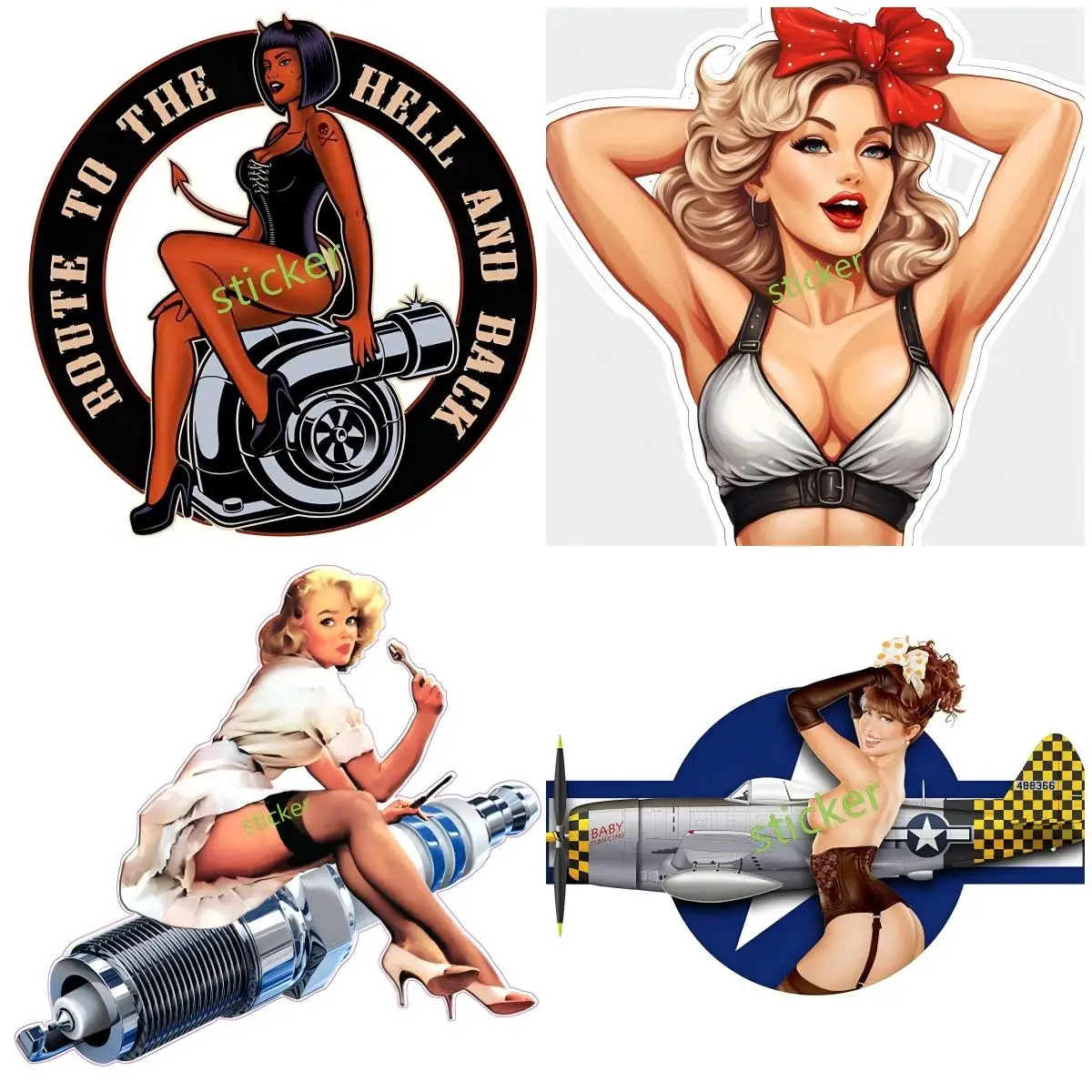 

Personality Pin Up girl Car Electrical Appliances Camping Products Jdm Truck Anime Products Motorcycle Accessories
