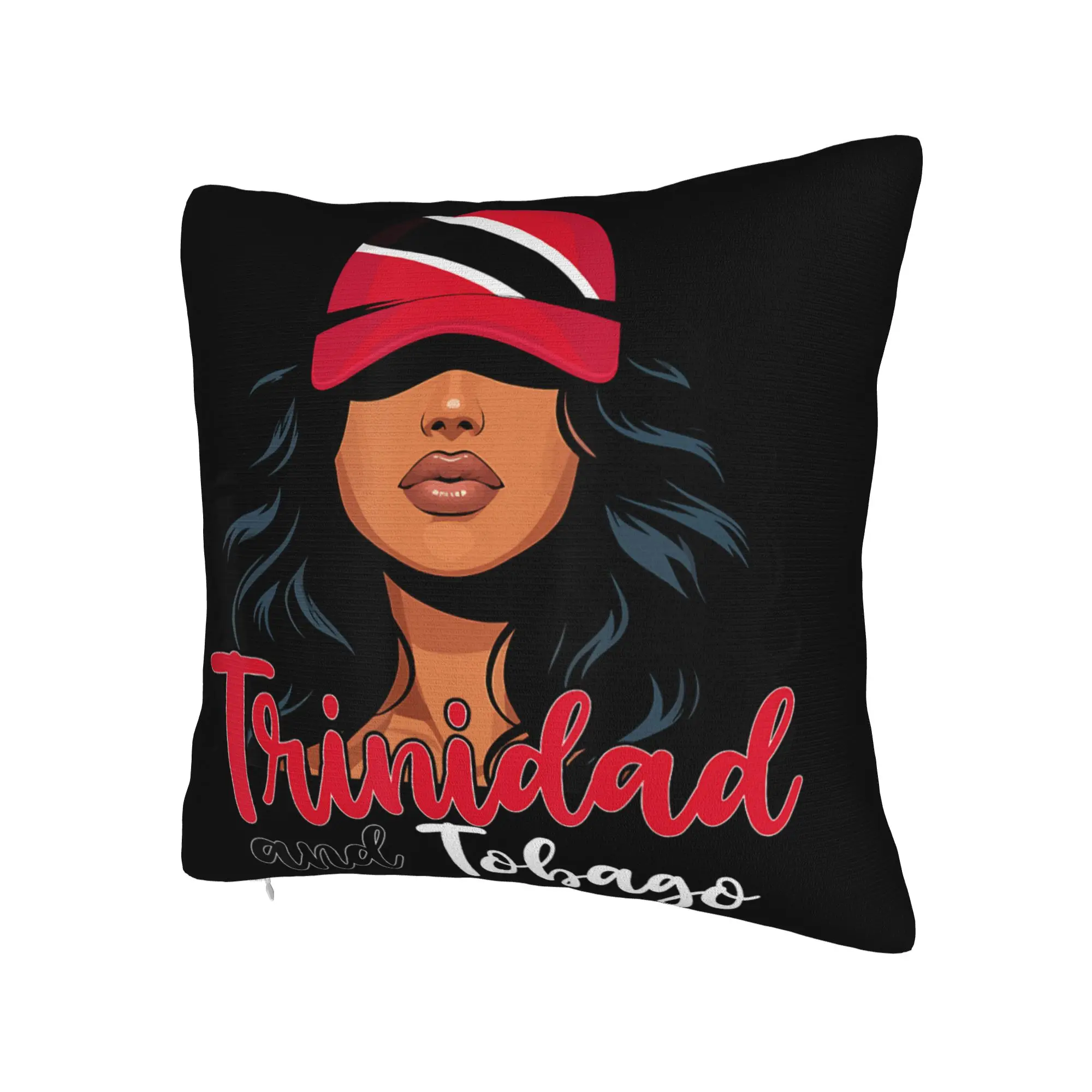 Trinidad and Tobago Flag Football Pillowcases Accessories Soft Cushion Cover Decoration  Pillow Case Cover Home Multiple Sizes