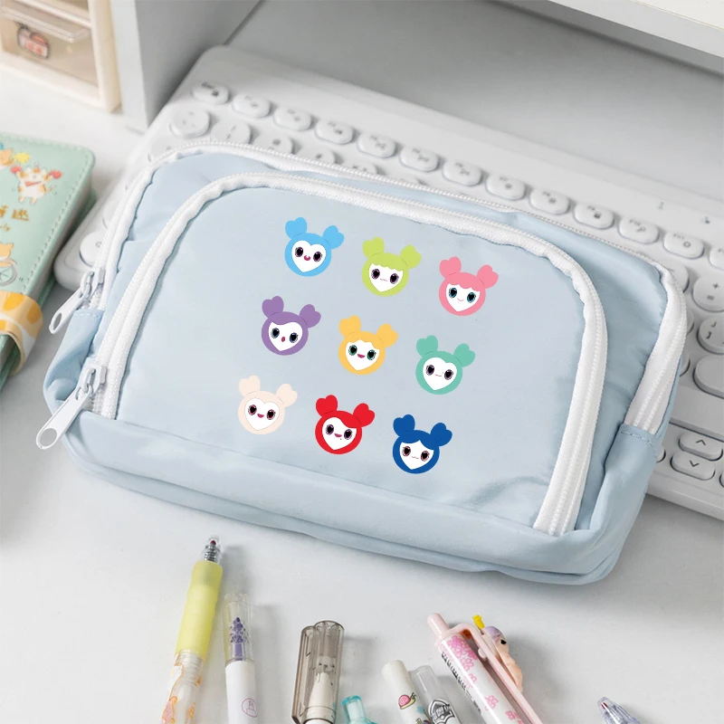 TWICE Pencil Case Kpop Idols Cartoon Character Printed Pen Pouch Portable Student Stationery Storage Bag Back To School Gifts - view 3