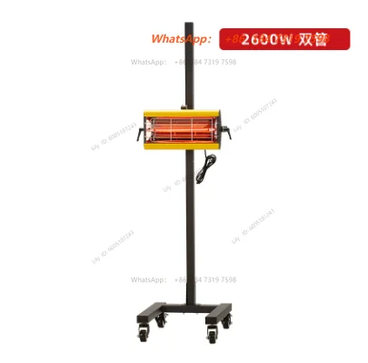 2600w  Car Infrared Paint Baking  Lamp Mobile Auto Heating Dryer Infrared Light Shortwave Curing Lamp for Spray Booth 220V/110V