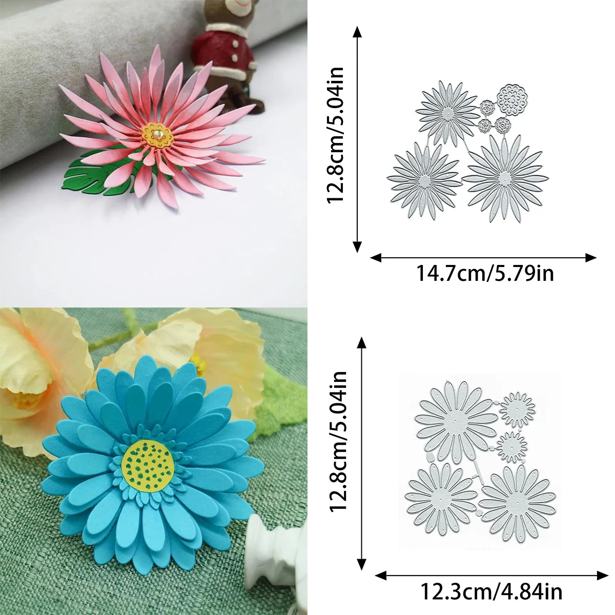 Flower Cutting Dies For Scrapbooking New Arrival Greeting Card DIY Autumn Decoration Album Cover Embossing Craft Die Cut