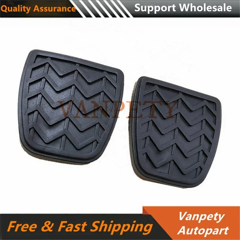 2PCS NEW Clutch Brake Pedal Pad Rubber for Toyota Camry Hilux Vigo KUN 31321-52010 3504122-S08