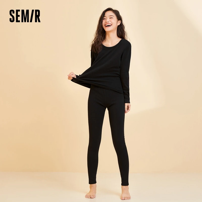 Semir Suit Women Autumn and Winter Velvet Thickened Warm and Comfortable Long-sleeved Suit