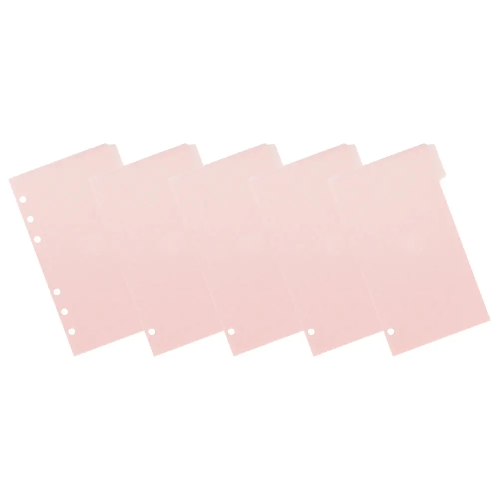 

1 set Binder Accessories Plastic Folder for Documents Pouch Separator Page Pocket PP Sleeve Office Supplies File Folder Storage