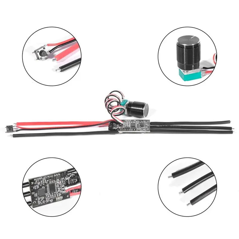 B27B DIY-30A Brushless ESC 30A Continuous 200A Instant Current 5-26V 0.8Mω Low Internal Resistance For RC For Cars Drones