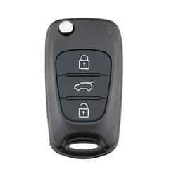 Carcasa de llave remota para Hyundai, funda de llave remota plegable con tapa de 3 botones, compatible con modelos I20, I30, IX35, I35, Accent, Kia, Picanto, Sportage, K5, novedad