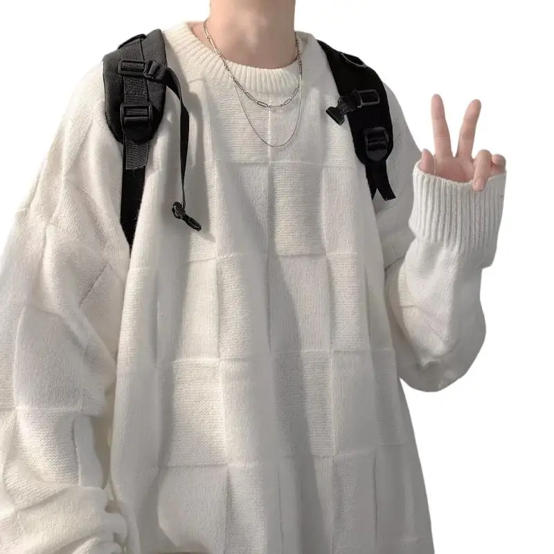 الخريف الشتاء الرجال سترة فضفاضة تناسب ثي طويلة Sve العلوية محبوك ألياف البوليستر عادية طويلة Sve جولة Ne