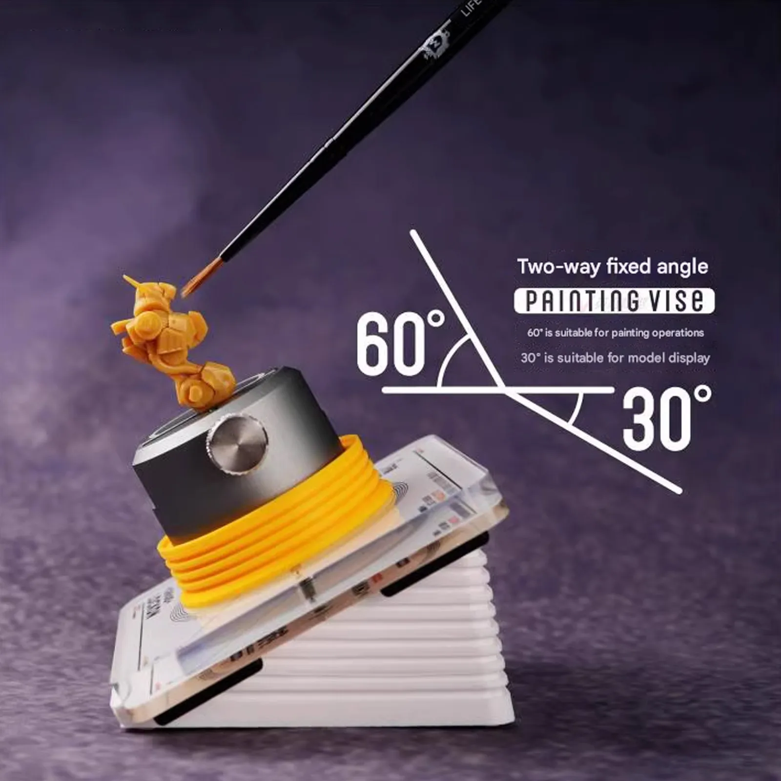 Model Miniatur Baru Meja Lukisan Terarah Catatan Putar Dilapisi Tangan Desain Kemiringan Nyaman Putaran Bebas untuk Model Skala Miniatur