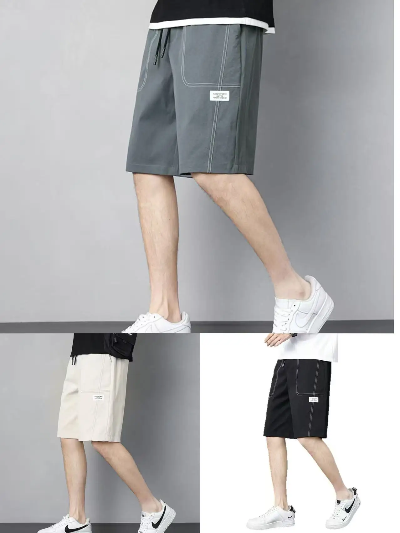 

Men's casual shorts, men's slim fit sports pants, loose straight tube, cool and breathable, new fashion trend, casual and comfor