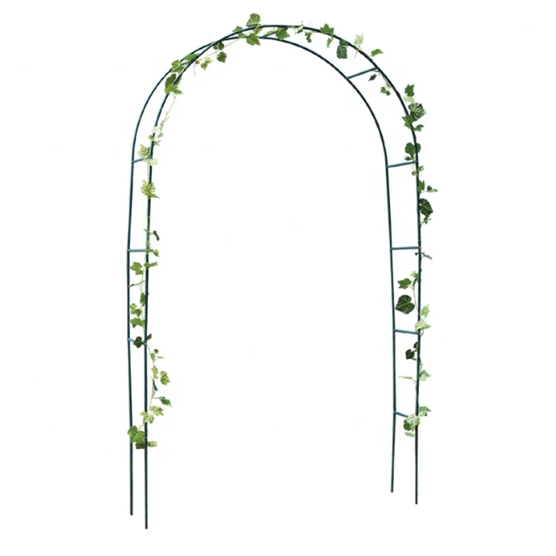 

Outdoor Garden Wedding Decoration Wrought Iron Flower Arches White Stainless Steel Garden Arch