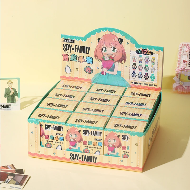 

Аутентичные шпионские часы Playhouse Blind Box Ania, милые периферийные модные слепая коробка, игрушка для студентов, отличный подарок на день рождения, мультяшные часы