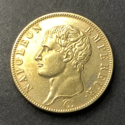 European Replica Commemorative Coin Collection, France AN13, Napoleon 40 francs, Antique Gold, Custom Medal, Home Decor Gift