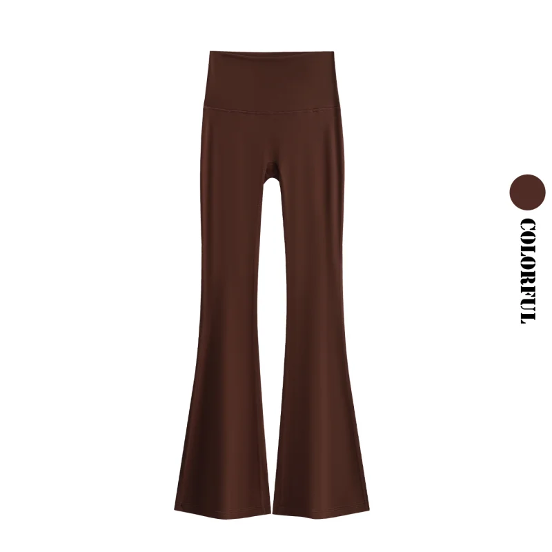 DRUR اليوغا السراويل النساء عالية الخصر Bootcut تجريب مضيئة طماق مع البطن التحكم العمل سروال فستان عادية جرس أسفل بنطلون