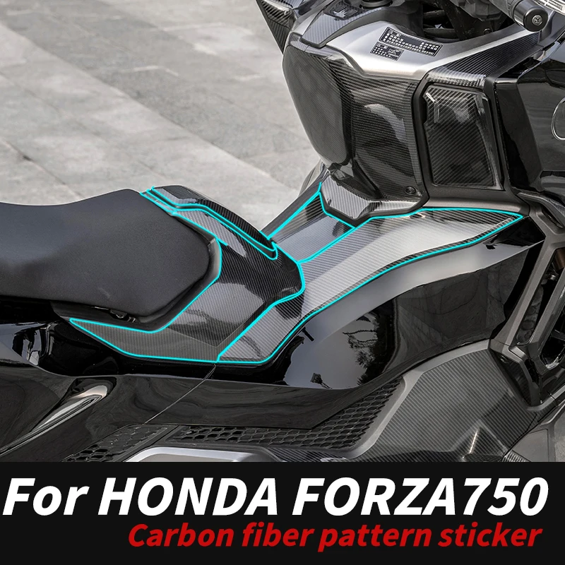 Premium Carbon Fiber Decorative Film for Honda FORZA NSS 750 Air Release Bubble-Free Easy-Install Weatherproof High-Density