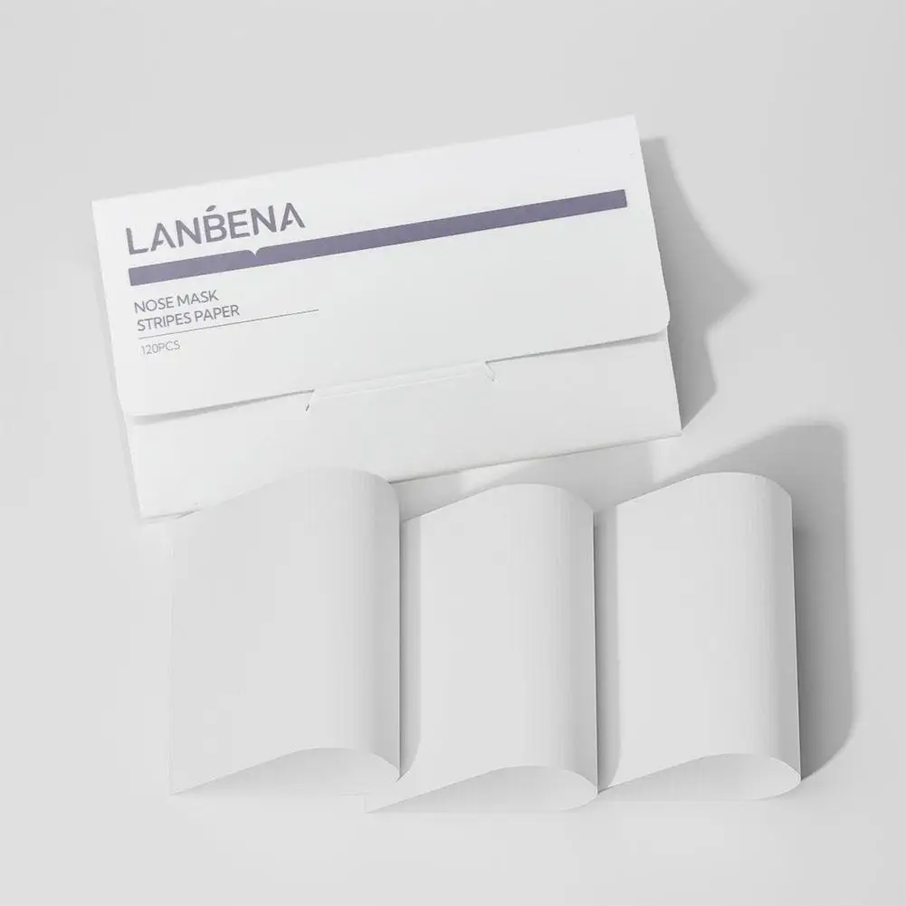 LANBENA 80 pezzi di carta per il naso rimozione di punti neri di carta naso Acne nuove strisce di zona di trattamento cura della carta T nasale X2L1